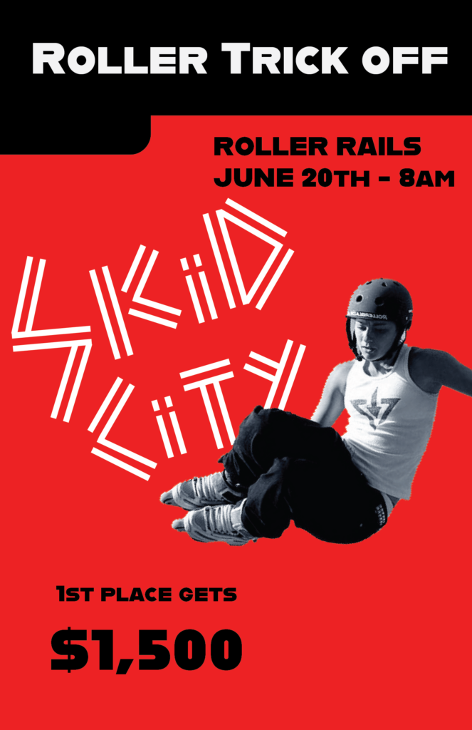 Rollerskate Event Poster
