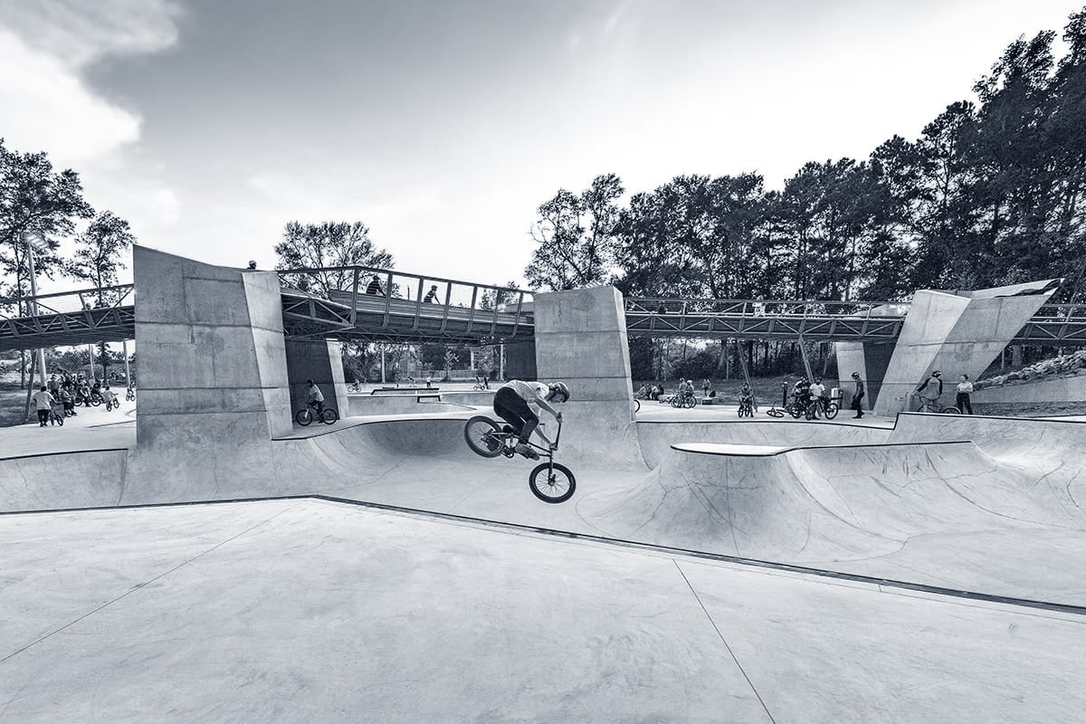 Wideshot of BMX park